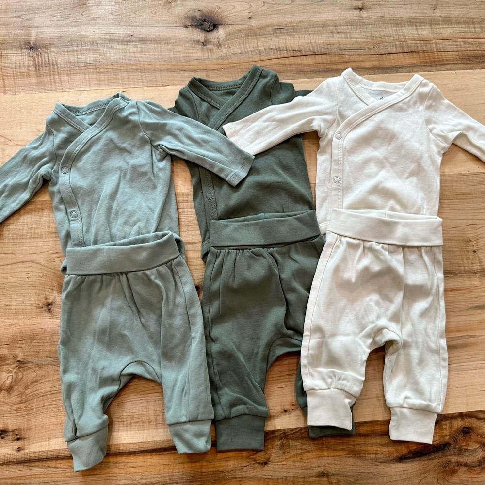 NEW H&M Three Baby Wrap Sets- Organic Cotton